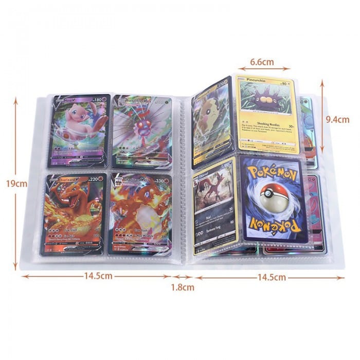 Classeur Cartes à Collectionner 400 Places - Album 50 Pages Pochette Transparente Porte Carte Pokemon