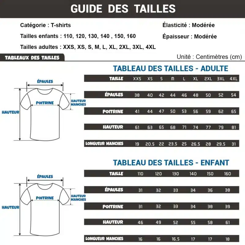 T-Shirt Pokémon Pikachu Collection 2024 Tableau des Tailles Pokemon.jpg