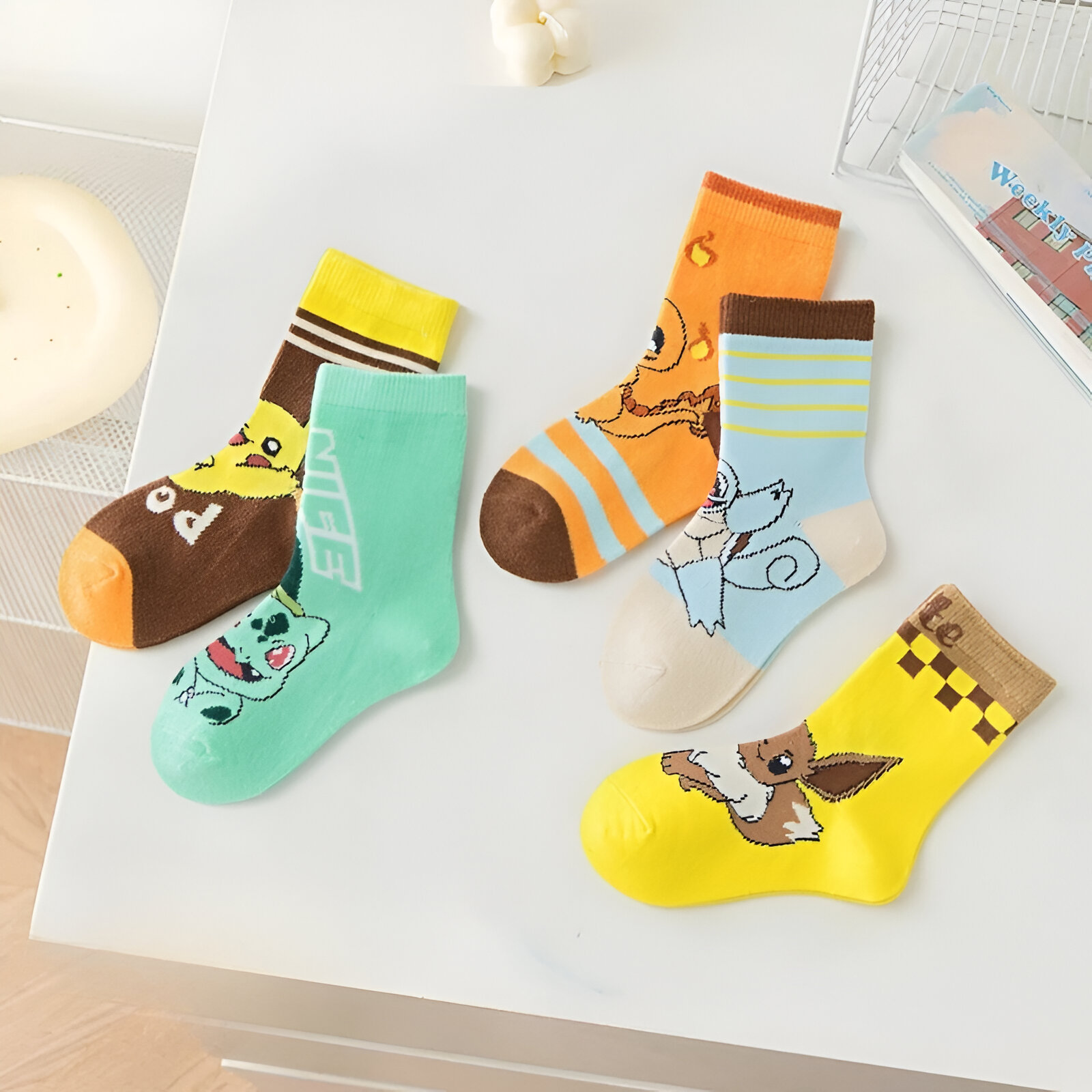 Set 5 Chaussettes Enfant Pokémon Starter 261